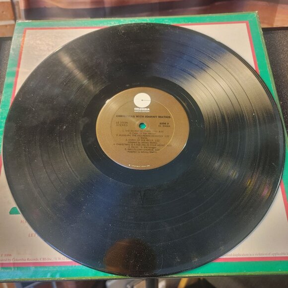 Vintage Vinyl Record Johnny Mathis - Christmas With Johnny 1971 KH 30684 - Picture 4 of 4